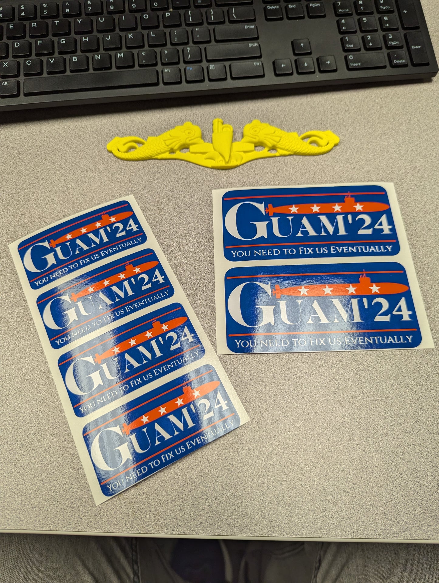 Funny Guam 2024 Election Sticker