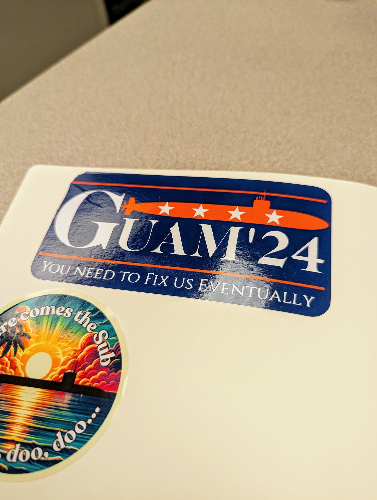 Funny Guam 2024 Election Sticker