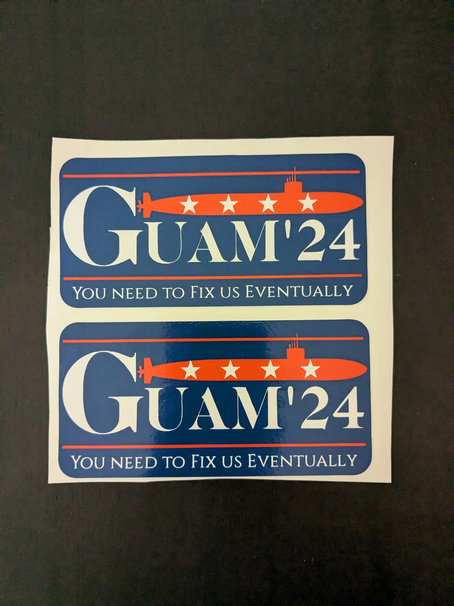 Funny Guam 2024 Election Sticker