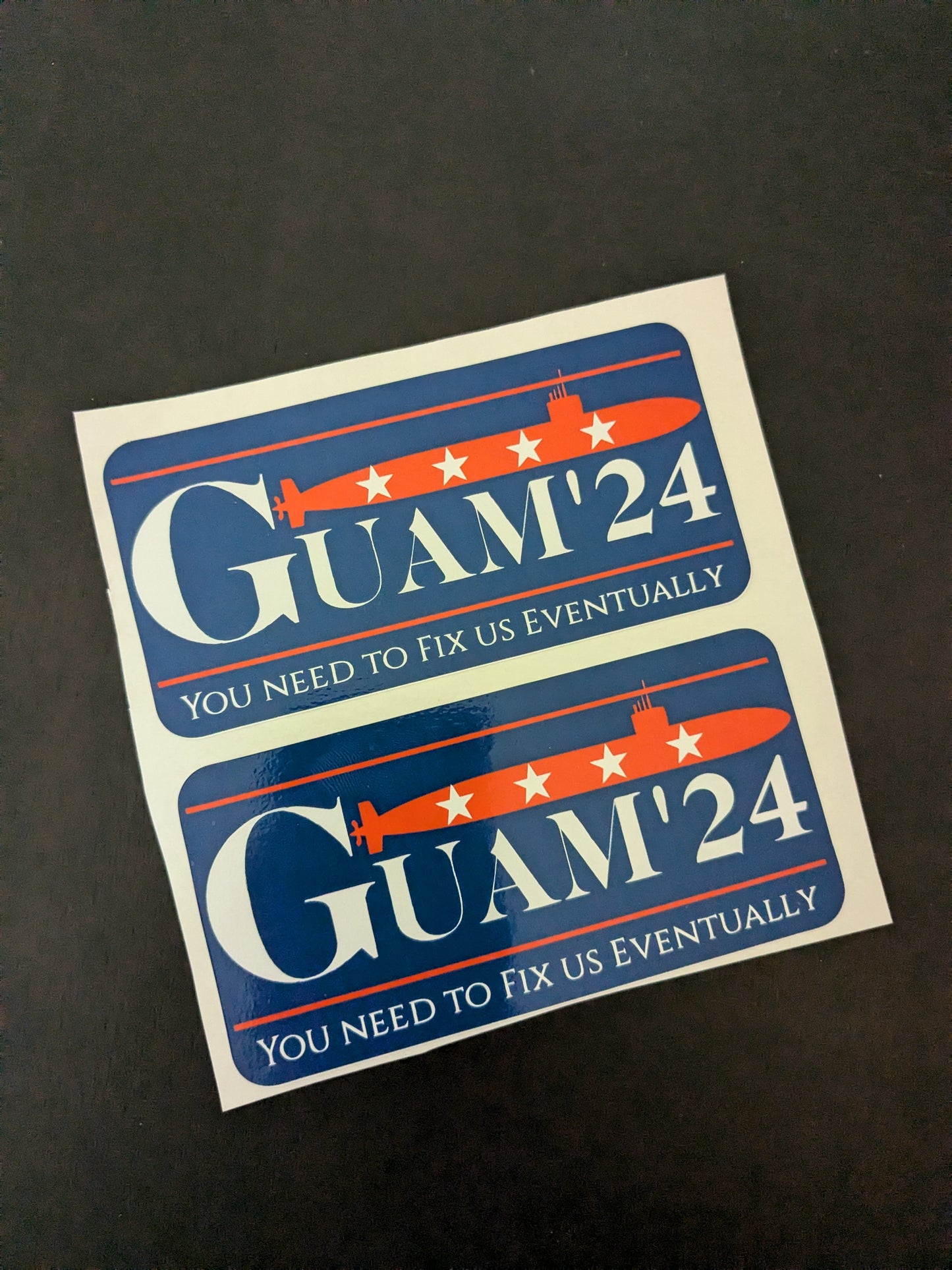 Funny Guam 2024 Election Sticker