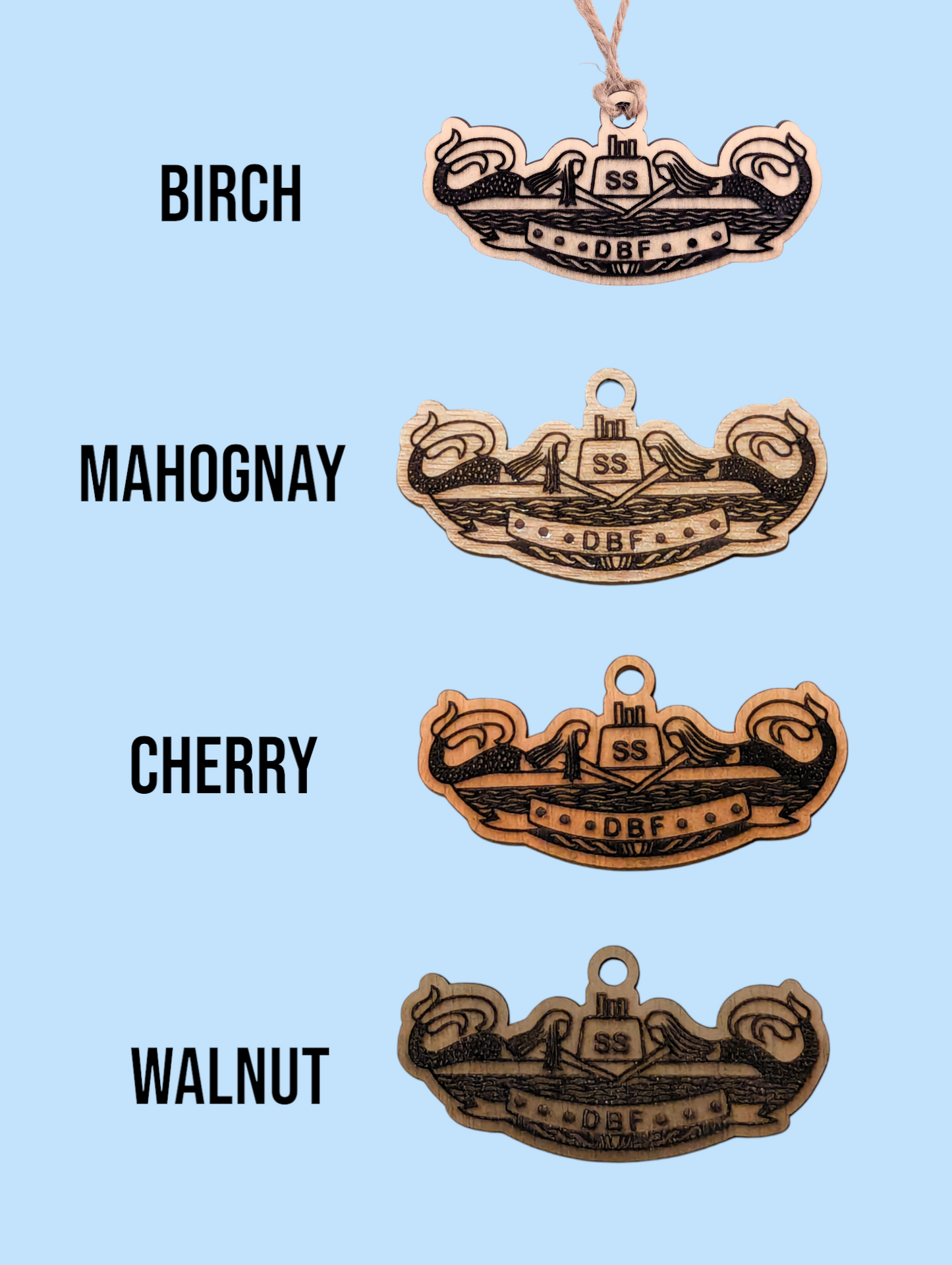 Diesel Boats Forever (DBF) Submarine Ornaments