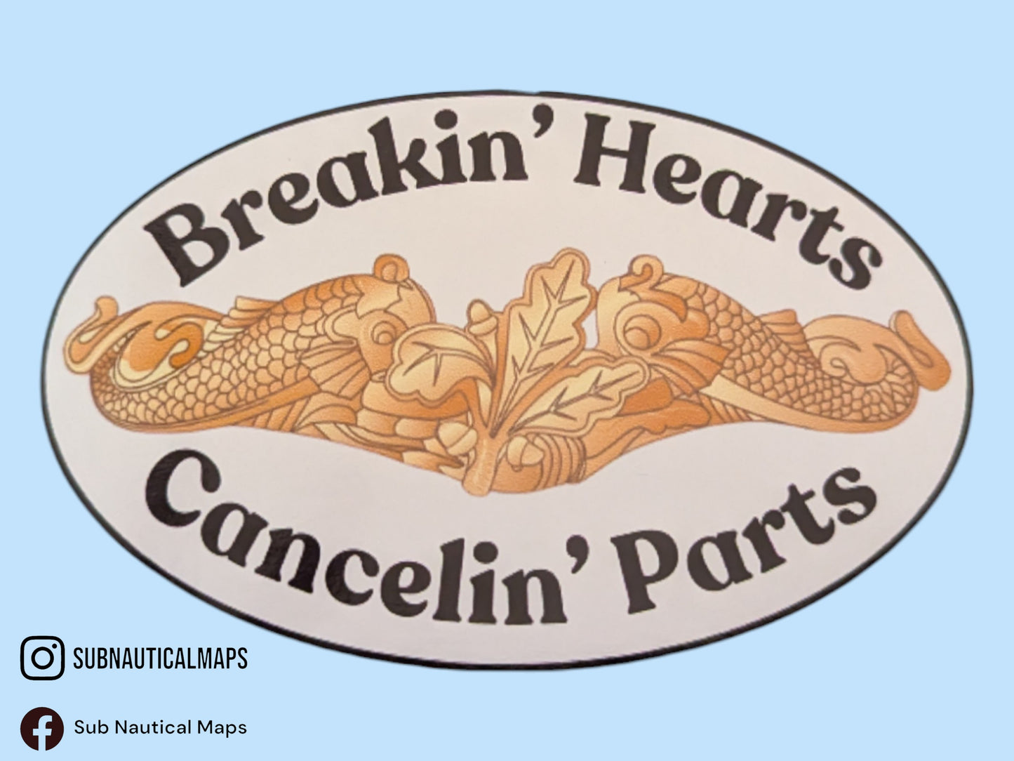 Funny CHOP Sticker - Breakin Hearts Cancelin Parts