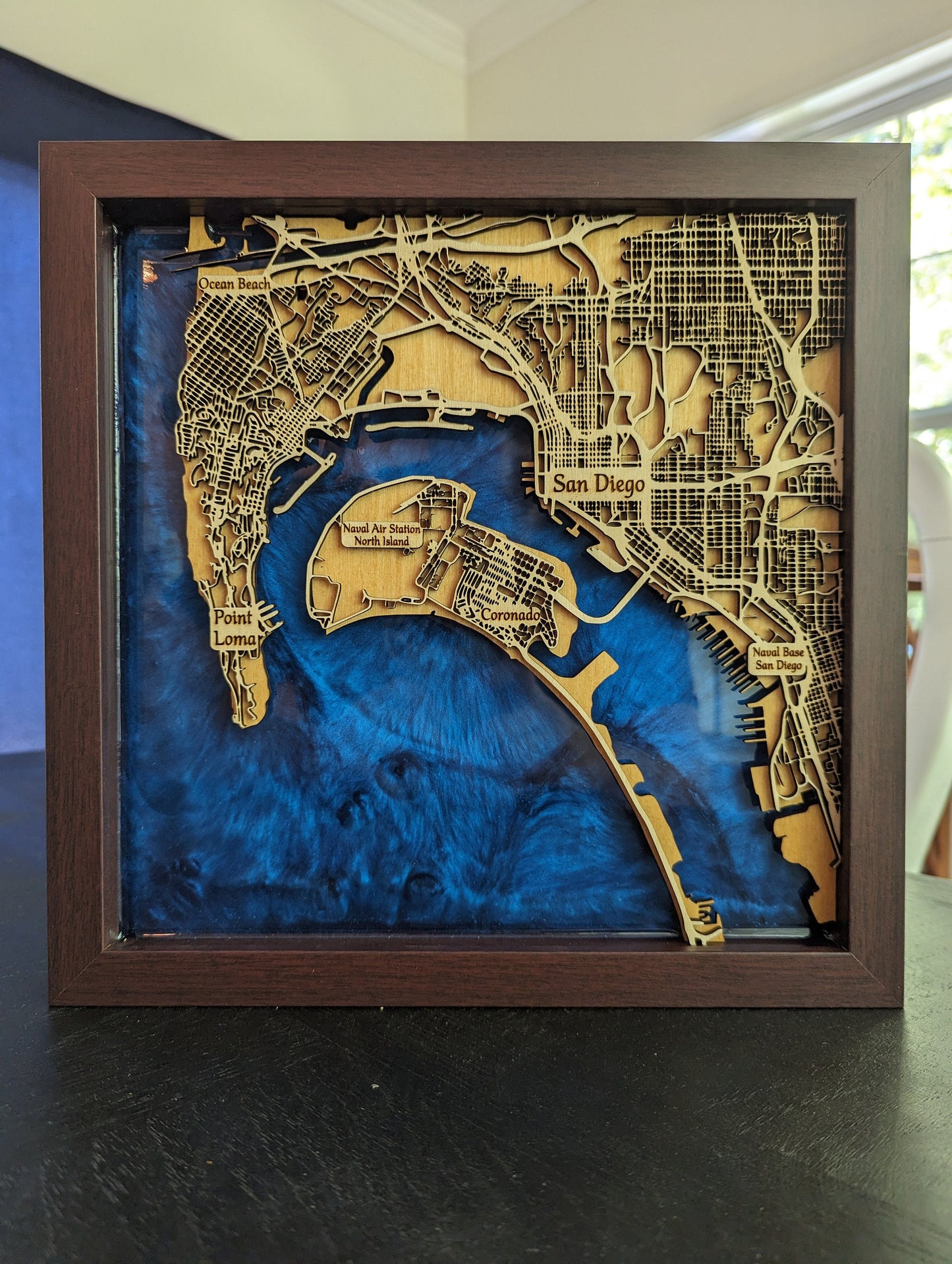 San Diego Epoxy Map - 11" x 11"