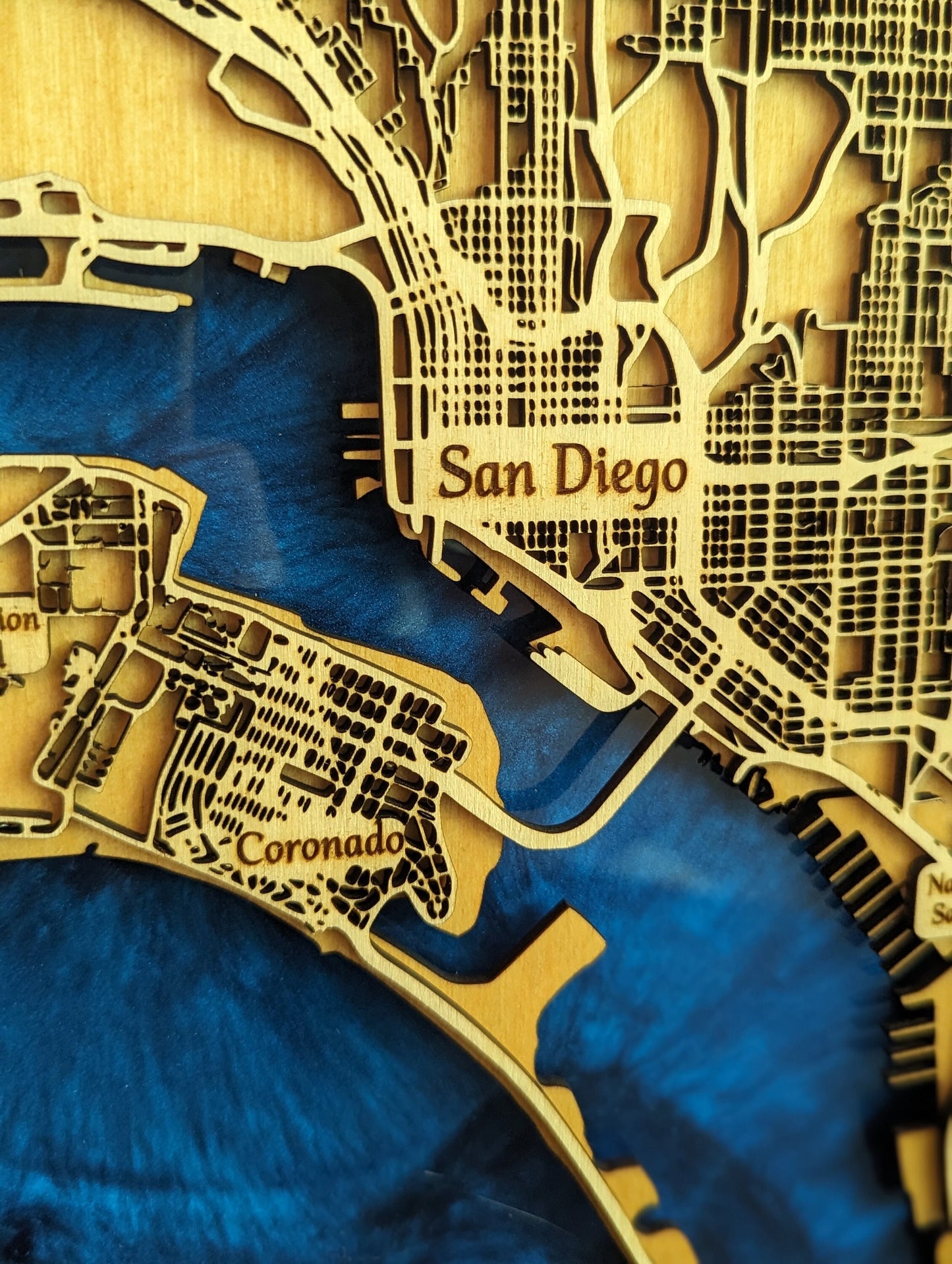 San Diego Epoxy Map - 11" x 11"