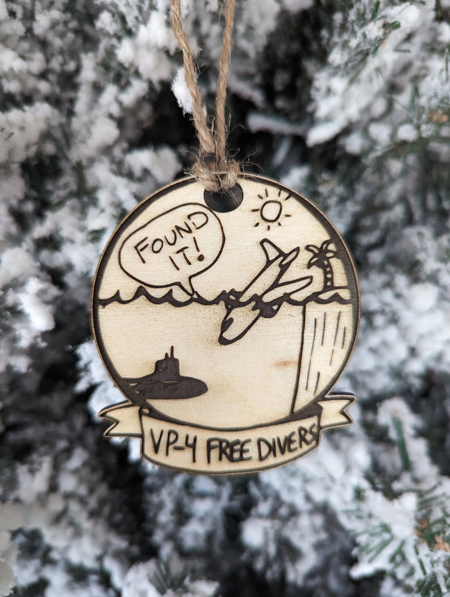 Funny P-8 Naval Aviation Ornament