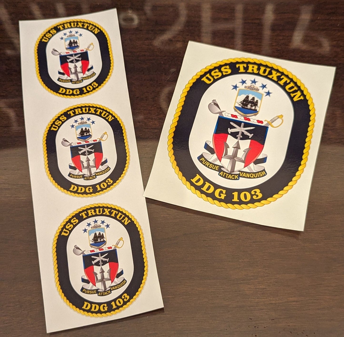 USS Truxtun (DDG-103) - Di-Cut Vinyl Sticker