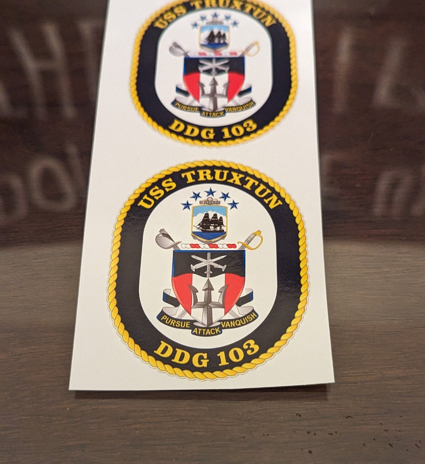 USS Truxtun (DDG-103) - Di-Cut Vinyl Sticker