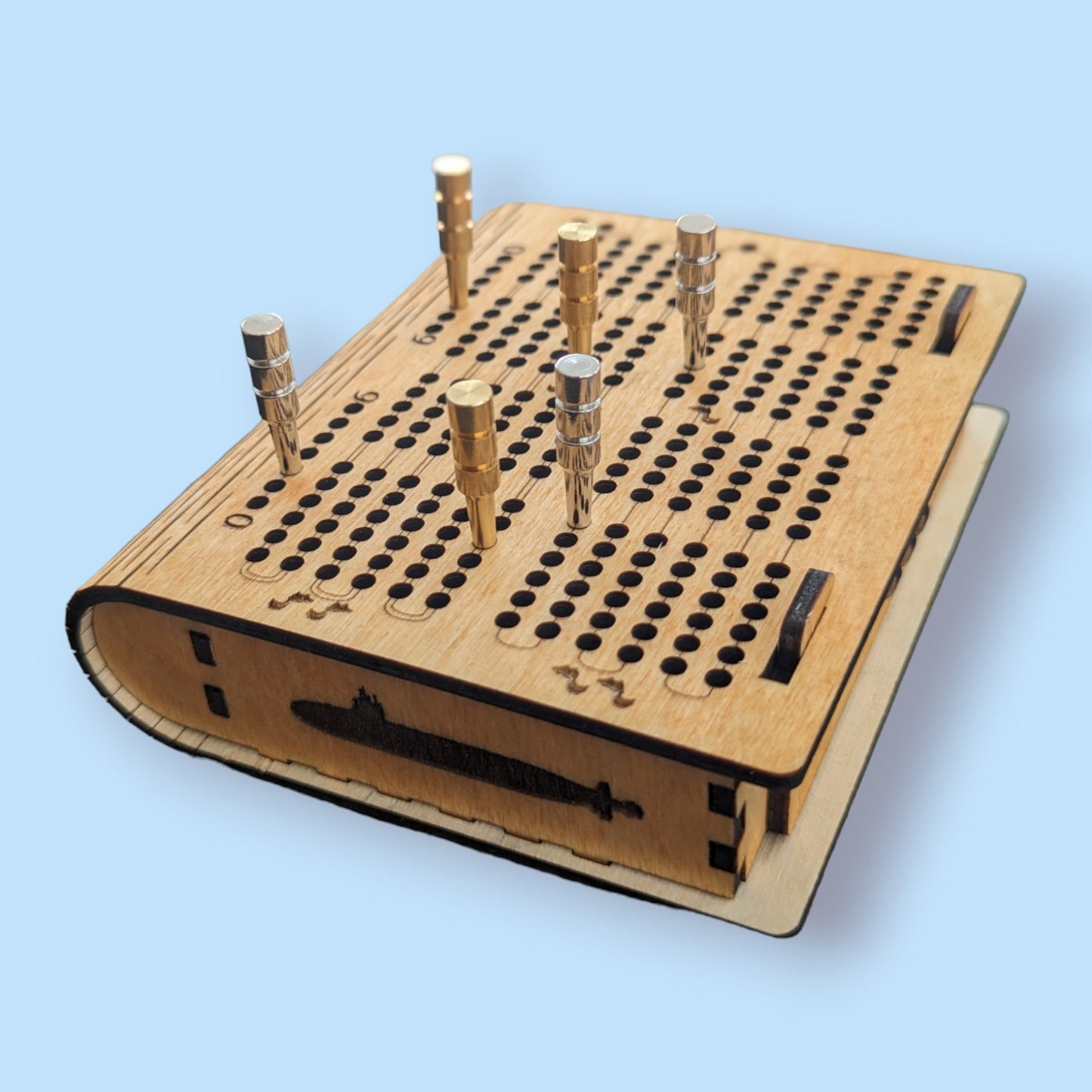 Personalized Submariner Travel Cribbage Board